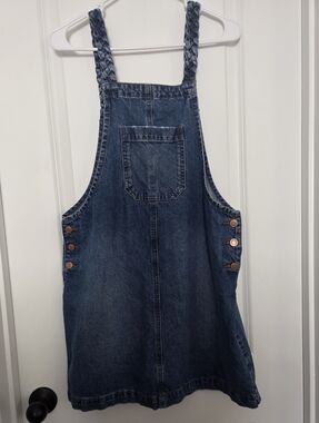 Juniors Denim Overall Dress